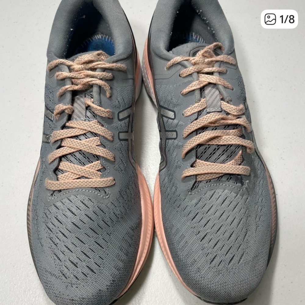 ASICS Women's Gray Running Athletic Size 10 Sneakers Shoes SB-85